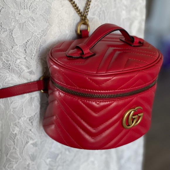 NIB Gucci Marmont mini backpack red - Picture 10 of 11